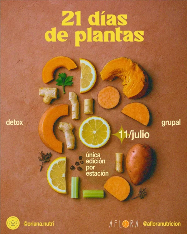 21 DÍAS DE PLANTAS - Detox Grupal